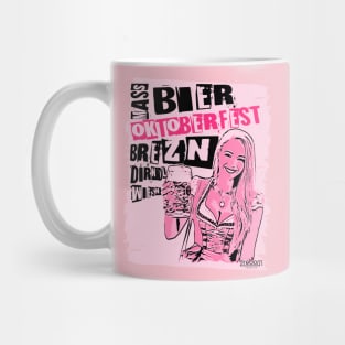 2reborn JEN Oktoberfest Bier Party Dirndl pink Mug